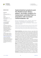 Gastrointestinal symptoms and the Mediterranean dietary pattern: secondary analysis of a randomized controlled trial in a population with increased cardiometabolic risk
