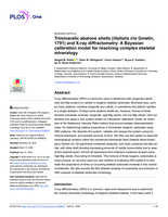 Trimineralic abalone shells (<em>Haliotis iris</em> Gmelin, 1791) and X-ray diffractometry: A Bayesian calibration model for resolving complex skeletal mineralogy