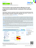 Socioeconomic and economic factors affecting access and progression in medical schools: a systematic review and meta-analysis