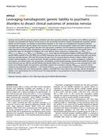 Leveraging transdiagnostic genetic liability to psychiatric disorders to dissect clinical outcomes of anorexia nervosa