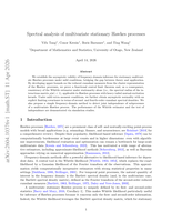 Spectral analysis of multivariate stationary Hawkes processes