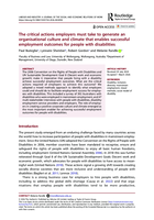 The critical actions employers must take to generate an organisational culture and climate that enables successful employment outcomes for people with disabilities