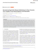 Reconstructing Early Human Subsistence in Near Oceania: New Insights From Matenkupkum and Matenbek