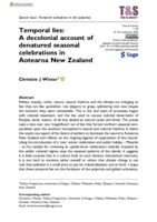 Temporal lies: A decolonial account of denatured seasonal celebrations in Aotearoa New Zealand