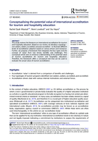 Conceptualising the potential value of international accreditation for tourism and hospitality education