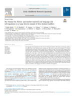Kia Tīmata Pai: Parent- and teacher-reported oral language and self-regulation in a large diverse sample of New Zealand toddlers