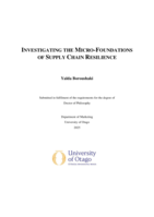 Investigating the micro-foundations of supply chain resilience