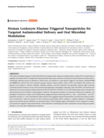 Human Leukocyte Elastase Triggered Nanoparticles for Targeted Antimicrobial Delivery and Oral Microbial Modulation