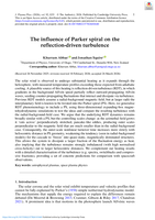 The influence of Parker spiral on the reflection-driven turbulence