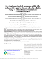 Developing an English-language ADOC-S for collaborative goal setting in schools: a Delphi study of cultural reconstruction and content validation