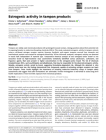 Estrogenic Activity in Tampon Products