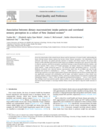 Association between dietary macronutrient intake patterns and correlated sensory perception in a cohort of New Zealand women
