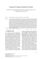 Evaluating LLM Alignment with Human Trust Models