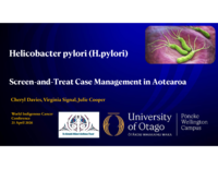 Heliobacter pylori - Screen-and-Treat Case Management in Aotearoa (New Zealand)