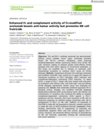 Enhanced Fc and complement activity of Fc‐modified avelumab boosts anti‐tumor activity but promotes NK cell fratricide