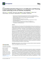 Coastal Phytoplankton Response to Acidification and Warming Under Differing Levels of Nutrient Availability
