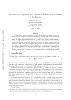 Intervention Complexity as a Canonical Reward and a Measure of Intelligence