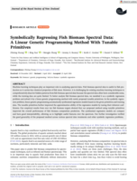 Symbolically Regressing Fish Biomass Spectral Data: A Linear Genetic Programming Method With Tunable Primitives