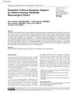 Evaluation of Nurse Navigator Support for Patients During Telehealth Neurosurgery Clinics