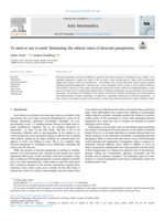 To seed or not to seed: Estimating the ethical value of directed panspermia