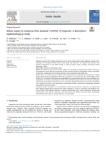 Ethnic equity in Aotearoa New Zealand's COVID-19 response: A descriptive epidemiological study