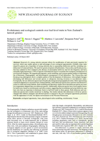 Evolutionary and ecological controls over leaf-level traits in New Zealand's tussock grasses