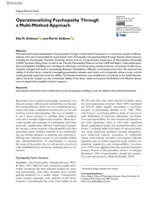 Operationalizing Psychopathy Through a Multi-Method Approach