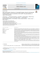 Mass spectrometric detection of neutrophil elastase cleaved corticosteroid binding globulin and its association with Asn347 site glycosylation, in septic shock patients