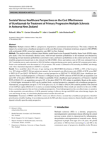 Societal Versus Healthcare Perspectives on the Cost Effectiveness of Ocrelizumab for Treatment of Primary Progressive Multiple Sclerosis in Aotearoa New Zealand