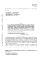 Orientation in Poisson Cluster Processes via Imaginary Bispectra