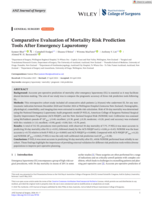 Comparative Evaluation of Mortality Risk Prediction Tools After Emergency Laparotomy