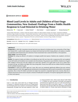 Blood Lead Levels in Adults and Children of East Otago Communities, New Zealand: Findings From a Public Health Response to Lead Detected in Drinking Water