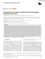 Estimating Interoceptive Sensitivity from Physiological Breathing Parameters