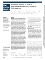 Economic burden of human papillomavirus-related cancers in New Zealand