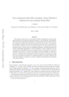 Non-variational scalar field cosmology: Exact Bianchi I solutions for near-minimal scalar fields