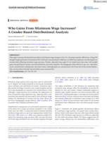 Who Gains From Minimum Wage Increases? A Gender-Based Distributional Analysis
