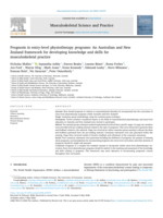 Prognosis in Entry-Level Physiotherapy Programs: An Australian and New Zealand Framework for Developing Knowledge and Skills for Musculoskeletal Practice