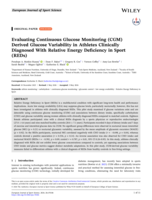 Evaluating Continuous Glucose Monitoring (CGM) Derived Glucose Variability in Athletes Clinically Diagnosed With Relative Energy Deficiency in Sport (REDs)
