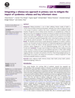 Integrating a whānau-ora approach in primary care to mitigate the impact of syndemics: whānau and key informant views