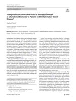 Strength of Association: How Useful Is Handgrip Strength as a Functional Biomarker in Patients with Inflammatory Bowel Disease?