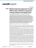Multicomponent approach reveals differences in affective responses among children and adolescents