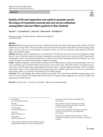 Quality of life and supportive care needs in prostate cancer: the impact of treatment received and care service utilization among Māori and non-Māori patients in New Zealand