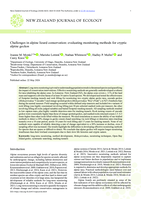 Challenges in alpine lizard conservation: evaluating monitoring methods for cryptic alpine geckos
