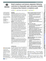 Retail compliance and industry adaptation following restrictions on disposable vapes and product visibility in Aotearoa New Zealand: a compliance audit
