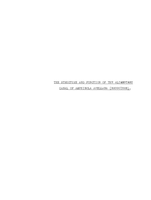 The structure and function of the alimentary canal of Amphibola Avellana (Bruguiere)