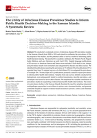 The Utility of Infectious Disease Prevalence Studies to Inform Public Health Decision-Making in the Samoan Islands: A Systematic Review