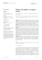 Pacific oral health: a scoping review