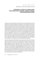 Judging a Type of Character: The Anointing Women, Mindfulness, and Beginner’s Mind