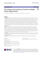 The design and analysis of marine multiple driver experiments