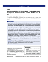 A realist-informed conceptualization of lived experience engagement in implementation science: the how and the why